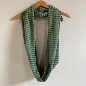 lululemon athletica Green Striped Scarf
